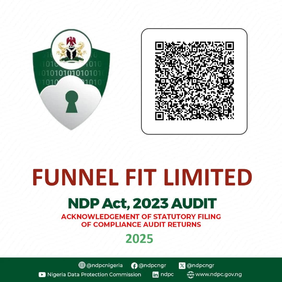 NDPC data protection compliance filing acknowledgement QR code
